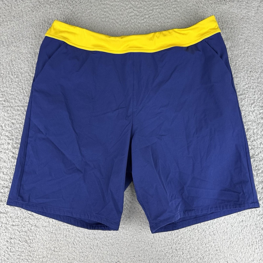 cotopaxi men's crux stretch 7" yoga active shirts size Large Outdoor‎ Hike Blue